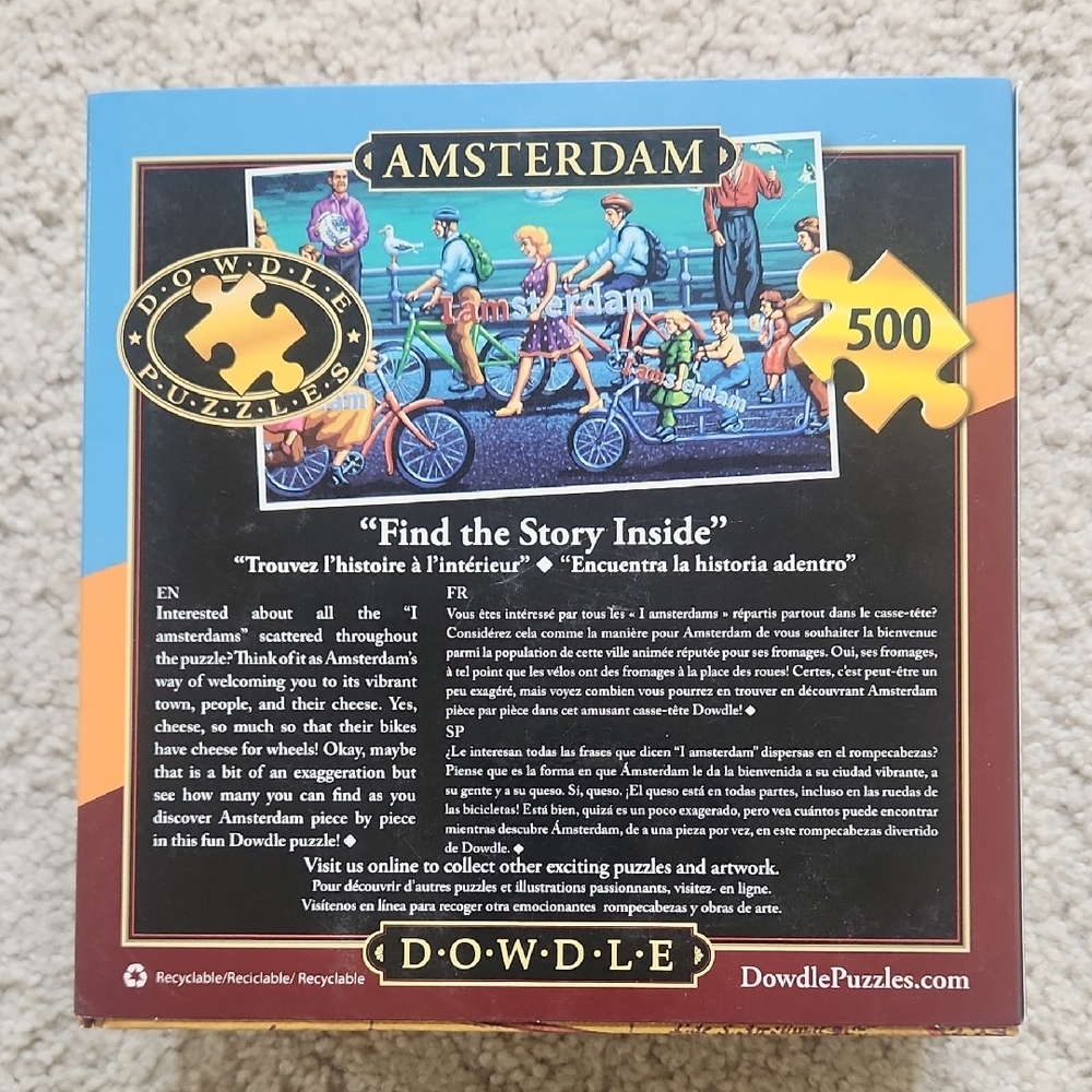 Amsterdam 500-Piece Puzzle - Picture 2 of 4